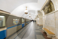 Komsomolaskaya Metro Station, Moscow, Russian Federation