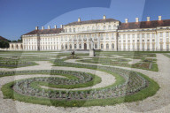 New Schleissheim Palace with Palace Gardens, Oberschleissheim, Munich, Bavaria, Germany