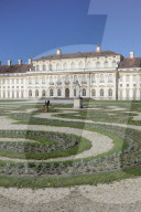New Schleissheim Palace with Palace Gardens, Oberschleissheim, Munich, Bavaria, Germany