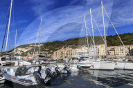 Yachts in the marina, Bonifacio, Corsica, France