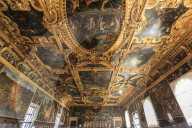 Hall of the Great Council (Sala del Maggior Consiglio), Doge's Palace, Venice, UNESCO World Heritage Site, Veneto, Italy
