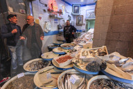 Fish shop, Via dei Tribunali, City of Naples, Historic Centre, UNESCO World Heritage Site, Naples, Italy