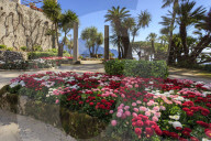 Stunning Gardens of Villa Rufolo, Ravello, Amalfi Coast, UNESCO World Heritage Site, Spring, Campania, Italy
