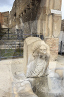 Public fountain on cobbled street, Roman ruins of Pompeii, UNESCO World Heritage Site, Campania, Italy, Europe