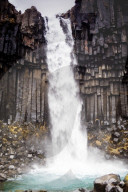 Svartifoss waterfall in Vatnajokull National Park, Iceland, Polar Regions