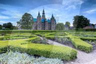 Rosenborg Castle seen from the gardens of Kongens Have, Copenhagen, Denmark