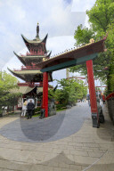 Pagoda in the famous amusement park Tivoli Gardens, Copenhagen, Denmark