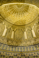 Golden dome inside the magnificent Grand mosque, Kuwait City, Kuwait