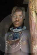 Very pretty Himba girl, Kaokoland, Namibia