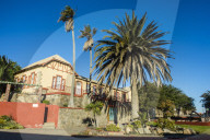 Old colonial German houses in Luederitz, Namibia