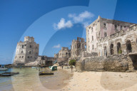 The old italian harbour with its lighthouse, Mogadishu, Somalia