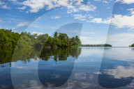 Utwe lagoon, Unesco biosphere reserve, Kosrae. Federated States of Micronesia