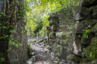 Lelu or Leluh archaeological site, Kosrae. Federated States of Micronesia