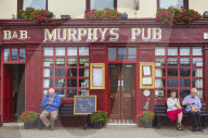 A pub front, Dingle town, County Kerry, Ireland.