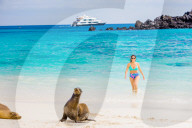 Hanging out with wildlife on Floreana Island, Galapagos Islands, Ecuador, South America