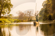 Nepalese gondolier in Chitwan National Forest