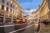 Festive Christmas lights in Regent Street in 2016, London, England, United Kingdom, Europe