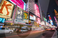 Times Square by night, New York City, USA