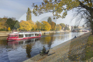 Autumn along the River Ouse in York City Centre.