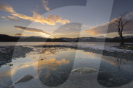 Loch Ard and Ben Lomond in Mid-Winter