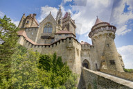 Burg Kreuzenstein castle, Leobendorf, Weinviertel Region, Lower Austria, near Vienna, Austria, Europe