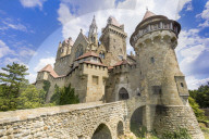 Burg Kreuzenstein castle, Leobendorf, Weinviertel Region, Lower Austria, near Vienna, Austria, Europe