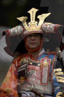 Warrior in full gear during the Jidai festival