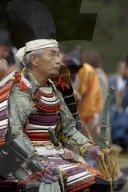 Warrior in full gear during the Jidai festival