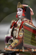 Female warrior during the Jidai festival