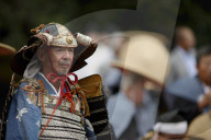 Warrior in full gear during the Jidai festival