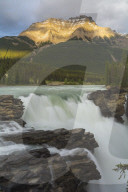 Athabasca Falls Sunset, Jasper National Park, Alberta, Canada. travel,Jasper,National Park, Canada,landscape,waterfall,mountains