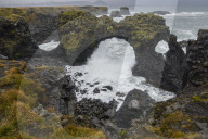 Gatklettur basalt rock arch on the Snaefellsness Peninsula, Iceland.
