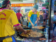 Penang street food. Penang, Malaysia, Asia