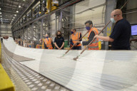 Rishi Sunak UK Chancellor of the Exchequer visits wind turbine manufacturer Siemens Gamesa in Hull