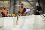 Rishi Sunak UK Chancellor of the Exchequer visits wind turbine manufacturer Siemens Gamesa in Hull
