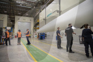 Rishi Sunak UK Chancellor of the Exchequer visits wind turbine manufacturer Siemens Gamesa in Hull