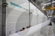 Rishi Sunak UK Chancellor of the Exchequer visits wind turbine manufacturer Siemens Gamesa in Hull