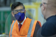 Rishi Sunak UK Chancellor of the Exchequer visits wind turbine manufacturer Siemens Gamesa in Hull