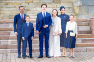 ROYALS -  Konfirmation von Prinz Christian von Dänemark in der Kirche auf Schloss Fredensborg