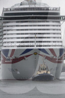 NEWS - Neues Kreuzfahrtschiff Iona von P&O läuft zum ersten Mal in Southampton ein