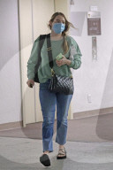 Emma Stone is seen makeup free leaving an office building in Beverly Hills. 
