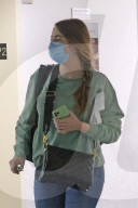 Emma Stone is seen makeup free leaving an office building in Beverly Hills. 
