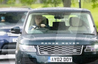 Prince Andrew On An Early Morning Horse Ride At Windsor