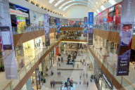 Dubai Mall, the largest shopping mall in the world with 1200 shops, part of the Burj Khalifa complex, Dubai, UAE