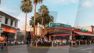 Juan les Pins, Cote d'Azur, France nightlife. The city is famous for its Jazz Festival
