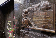 The Eva Peron grave in the Recoleta Cemetery, Buenos Aires, Buenos Aires Province, Argentina, South America