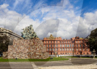 View of the Casa Rosada on Plaza de Mayo, Monserrat, City of Buenos Aires, Buenos Aires Province, Argentina, South America