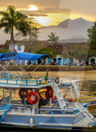 Sunset over Paraty, State of Rio de Janeiro, Brazil, South America