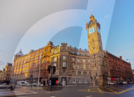 Tolbooth Steeple at Glasgow Cross, Glasgow, Scotland, United Kingdom, Europe