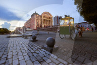 Teatro Amazonas in Manaus, Brazil. The famous opera house was built by Europeans.